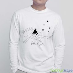 Travis Scott Astroworld Look Mom I Can Fly Shirt - White Sweatshirt