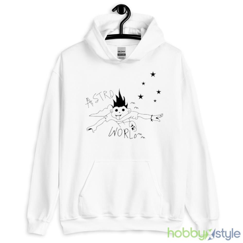 Travis Scott Astroworld Look Mom I Can Fly Shirt - 18500 Unisex Heavy Blend Hooded Sweatshirt-1