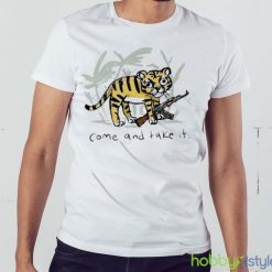 Trending Come And Take It Tiger Shirt - White Men T-Shirt