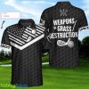 Weapons Of Grass Destruction, Black American Flag Tennis Shirt Custom Name Polo Shirt - Weapons Of Grass Destruction Custom Polo Shirt, Personalized Black American Flag Tennis Shirt For Men_3