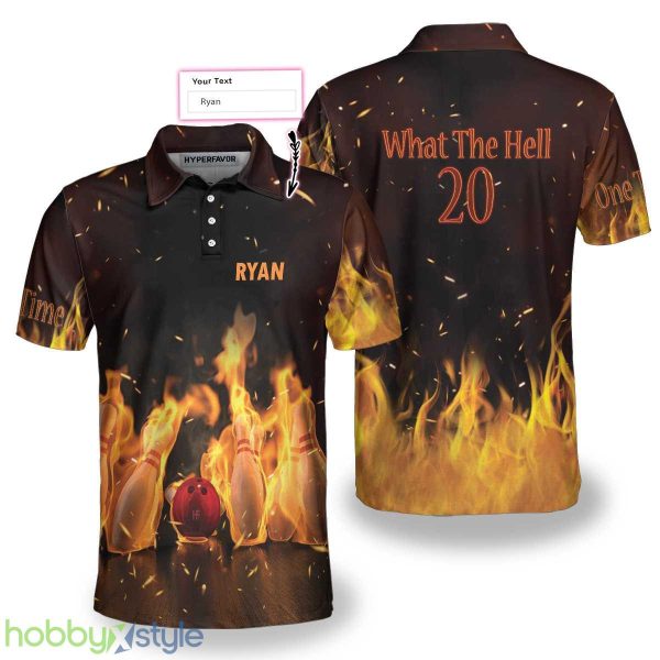 What The Hell 20 Bowling Custom Name Polo Shirt For Men And Women - What The Hell 20 Bowling Custom Polo Shirt_1