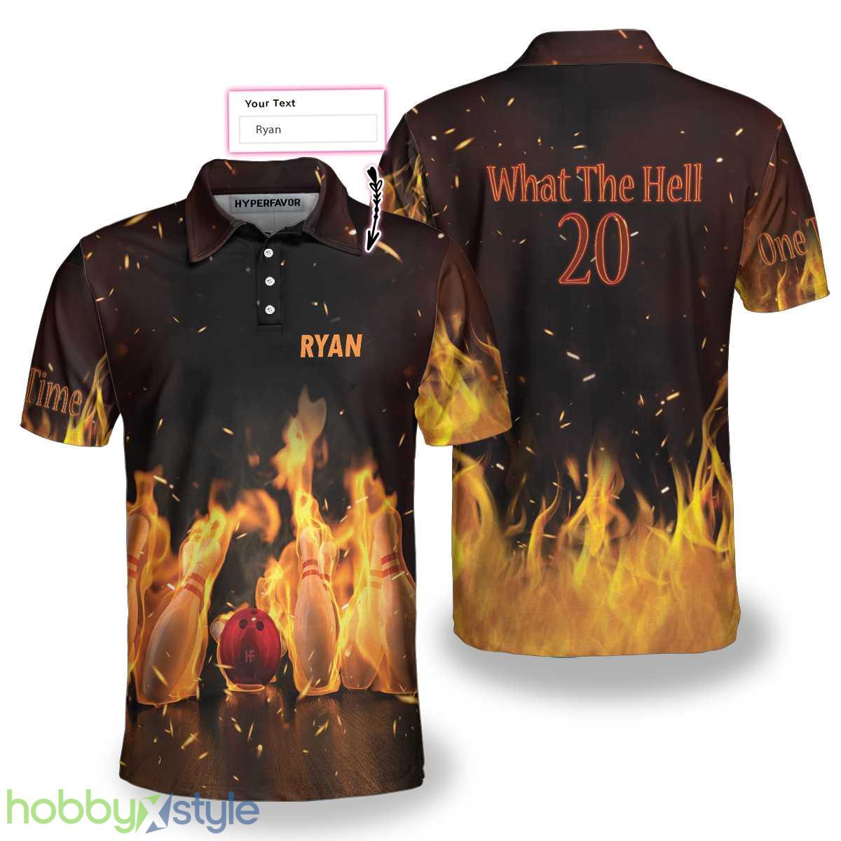 What The Hell 20 Bowling Custom Name Polo Shirt For Men And Women - What The Hell 20 Bowling Custom Polo Shirt_1
