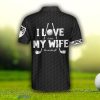 When My Wife Lets Me Play Golf, Black American Flag Golf Shirt Custom Name Polo Shirt - When My Wife Lets Me Play Golf Custom Polo Shirt, Personalized Black American Flag Golf Shirt For Men_3
