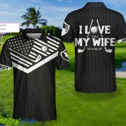 When My Wife Lets Me Play Golf, Black American Flag Golf Shirt Custom Name Polo Shirt - When My Wife Lets Me Play Golf Custom Polo Shirt, Personalized Black American Flag Golf Shirt For Men_5