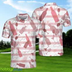 Wine Pattern Short Sleeve, Pink Horizontal Stripe, Best Wine Drinking Shirt Polo Shirt - Wine Pattern Short Sleeve Polo Shirt, Pink Horizontal Stripe Polo Shirt, Best Wine Drinking Shirt For Men_1