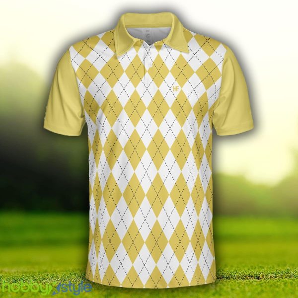 Yes I Do Have A Retirement Plan I Plan On Bowling, Yellow Argyle Pattern Shirt, Gift For Bowlers Polo Shirt - Yes I Do Have A Retirement Plan I Plan On Bowling Polo Shirt, Yellow Argyle Pattern Shirt, Gift For Bowlers_3