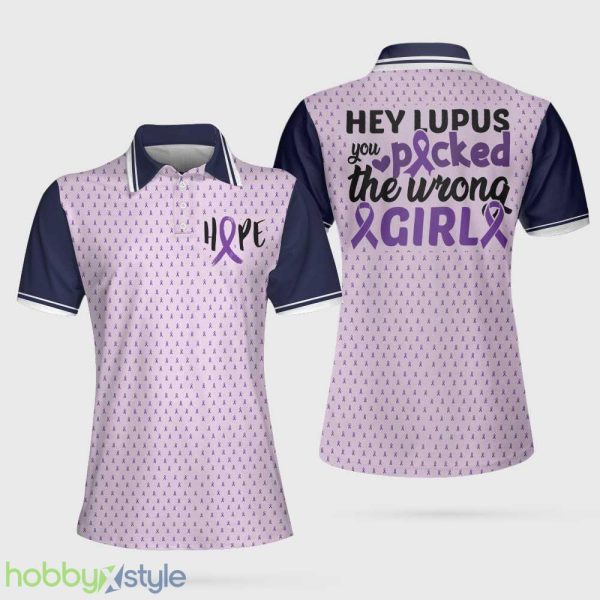 You Picked The Wrong Girl Lupus Awareness, Lupus Shirt,s And Women Polo Shirt - You Picked The Wrong Girl Lupus Awareness Polo Shirt, Lupus Shirt, Polo Shirts For Men And Women_1
