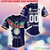 Newcastle Knights Custom Number And Name NRL Uniform Baseball Jersey Shirt Gift For Fans - Newcastle Knights CUSTOM NRL Uniform Baseball Jersey _2