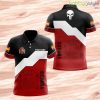 Custom Name Spain España Coat Of Arms And Flag Red Polo Shirts For Men Product Photo 1