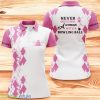 Womens Bowling Shirts, Custom Name Never Underestimate A Woman With A Bowling Ball, Bowling Polo Shirts Product Photo 1